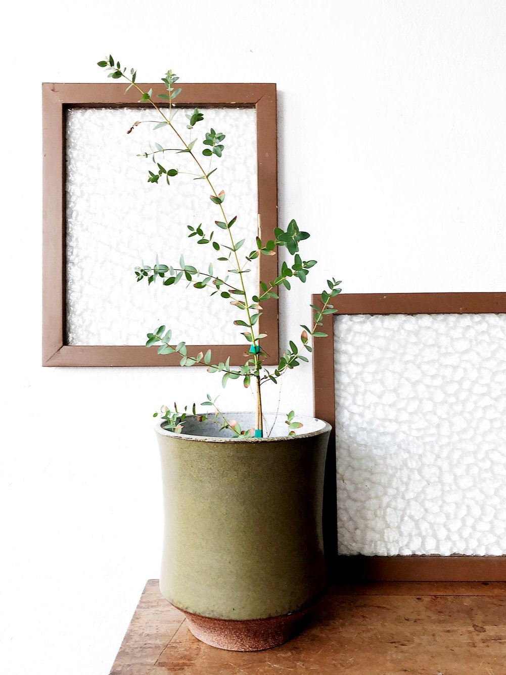Vintage Pebble Glass Window