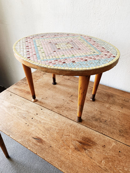 Mid Century Mosaic Tile Table