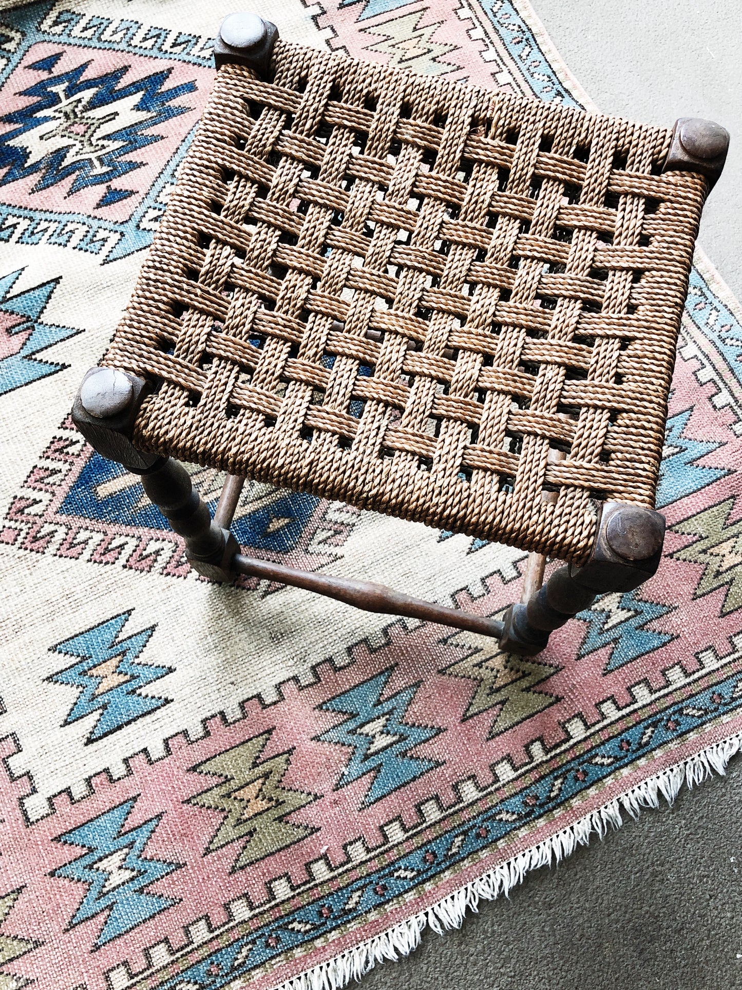 Antique Rope Stool
