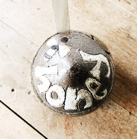 Vintage Ceramic Honeypot and Spoon