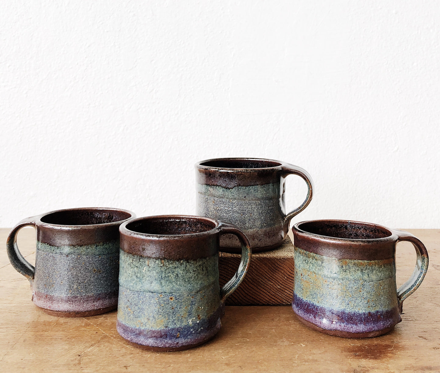 Vintage Studio Pottery Mug Set