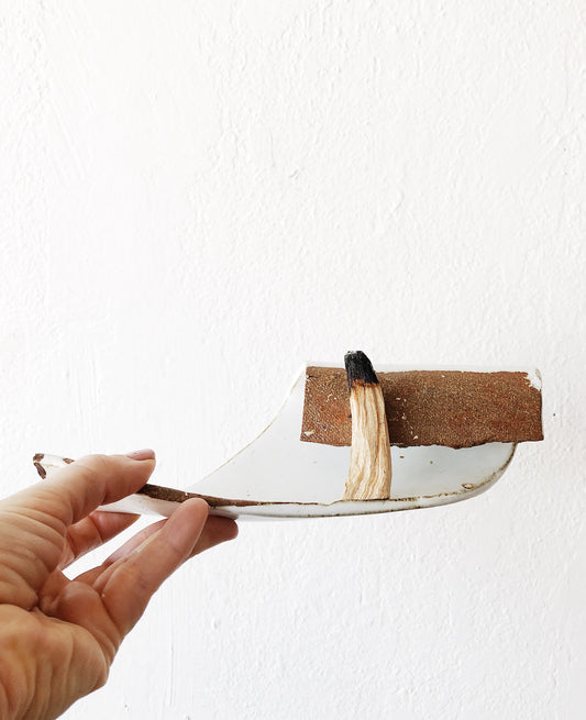 Handmade Abstract Ceramic Incense Holder