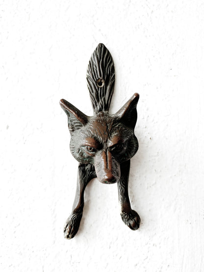 Brass Fox Doorknocker