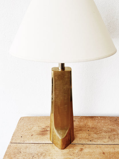 Vintage Brass Modernist Lamp