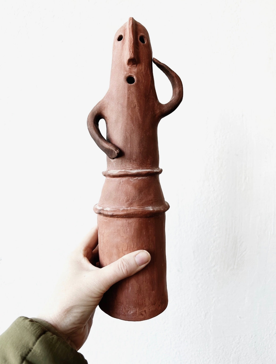 Whimsical Clay Figurine/Luminary