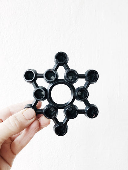 Vintage Iron Mid Century Candle Holder