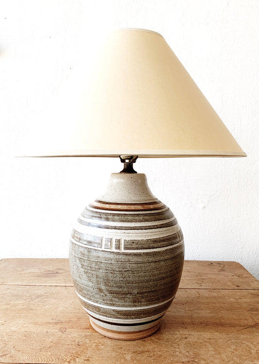 Vintage Pottery Lamp