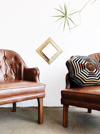 Vintage Leatherette Club Chair