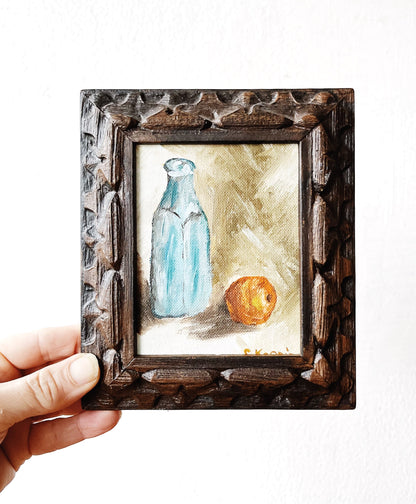 Vintage Mini Still Life Painting