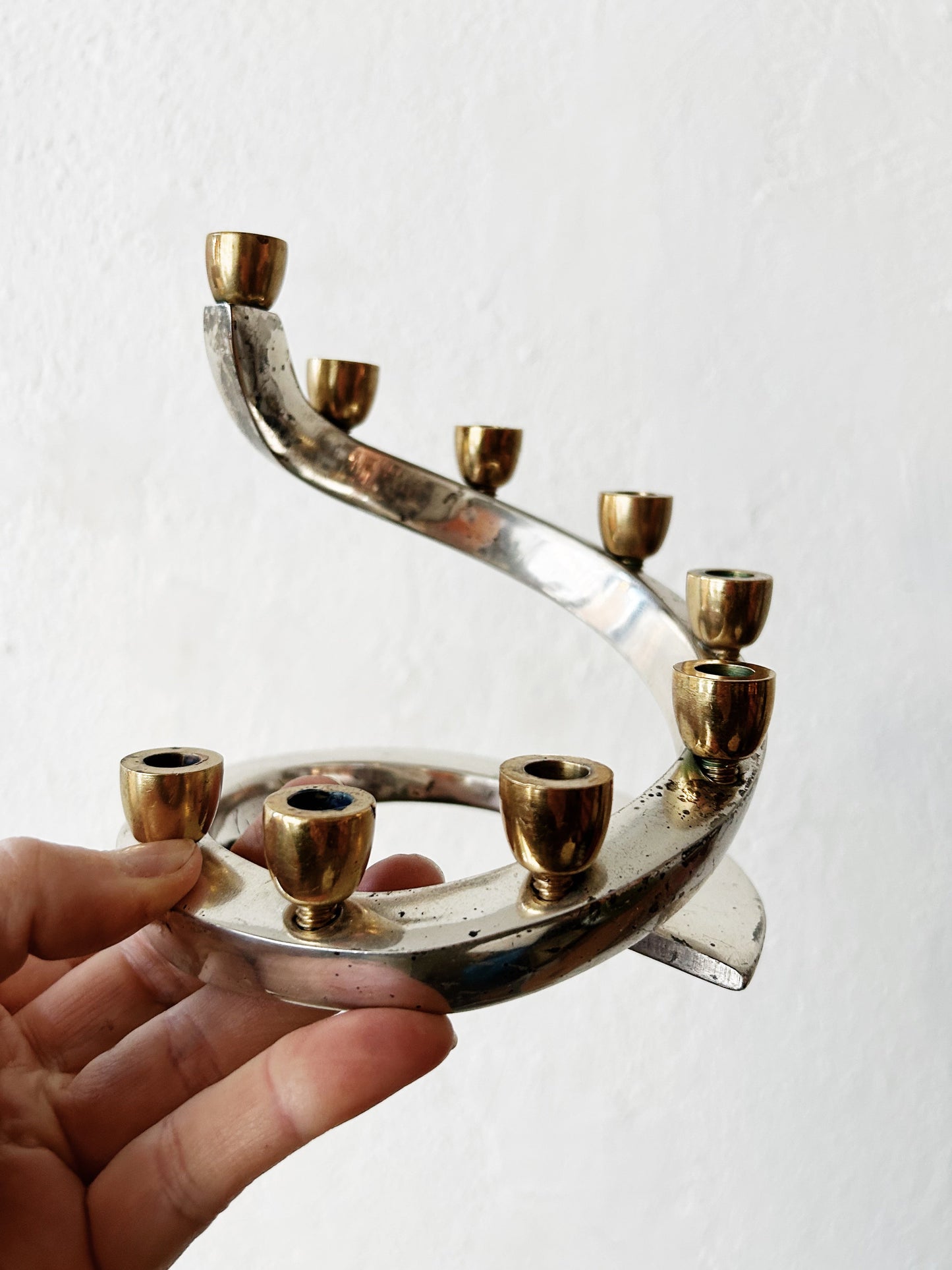 Vintage Modern Menorah
