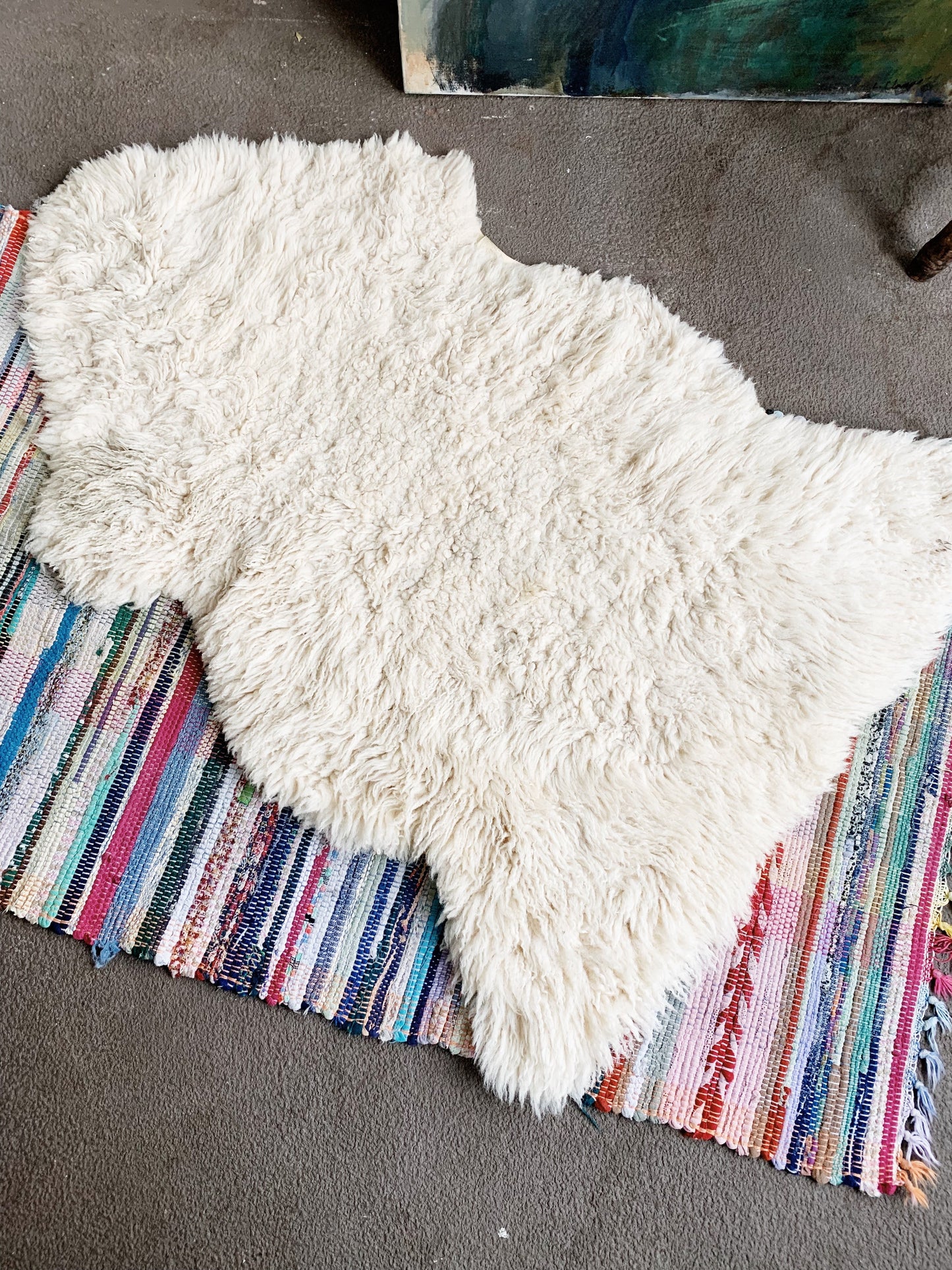 Vintage Sheepskin Rug