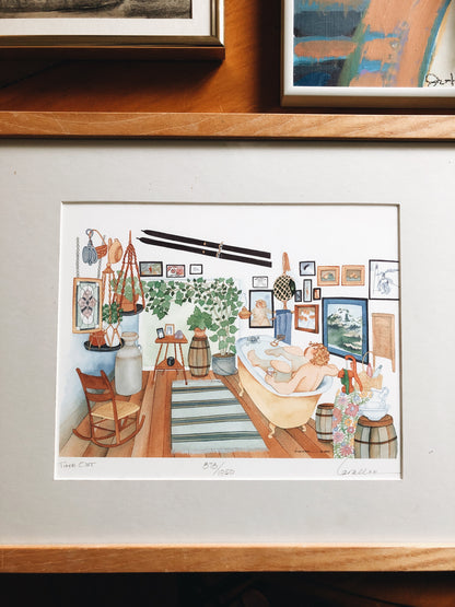 Vintage Original Cabin Print