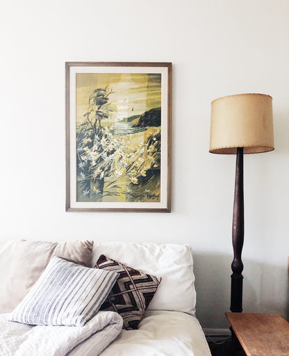 Large Vintage Original Woodward Landscape