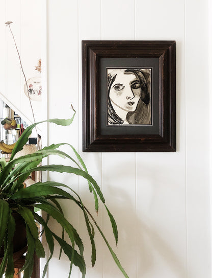 Vintage Mid Century Original Portrait