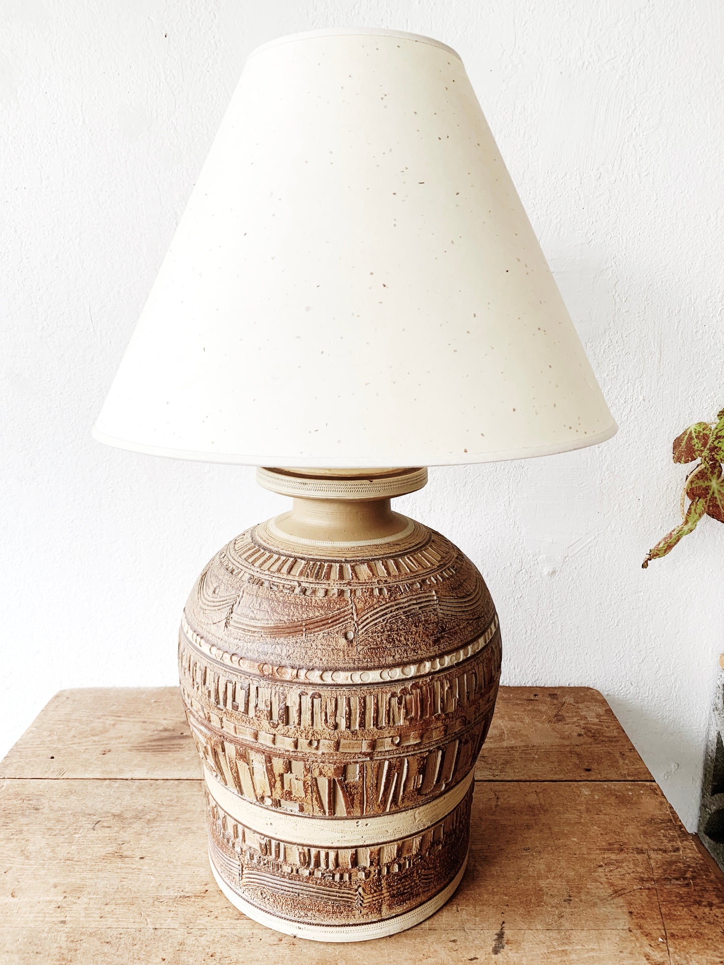 Large Signed Casual Lamps of California Pottery Lamp