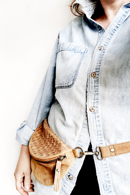 Vintage Leather Hip Pack