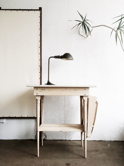 Vintage Natural Wood Book Table
