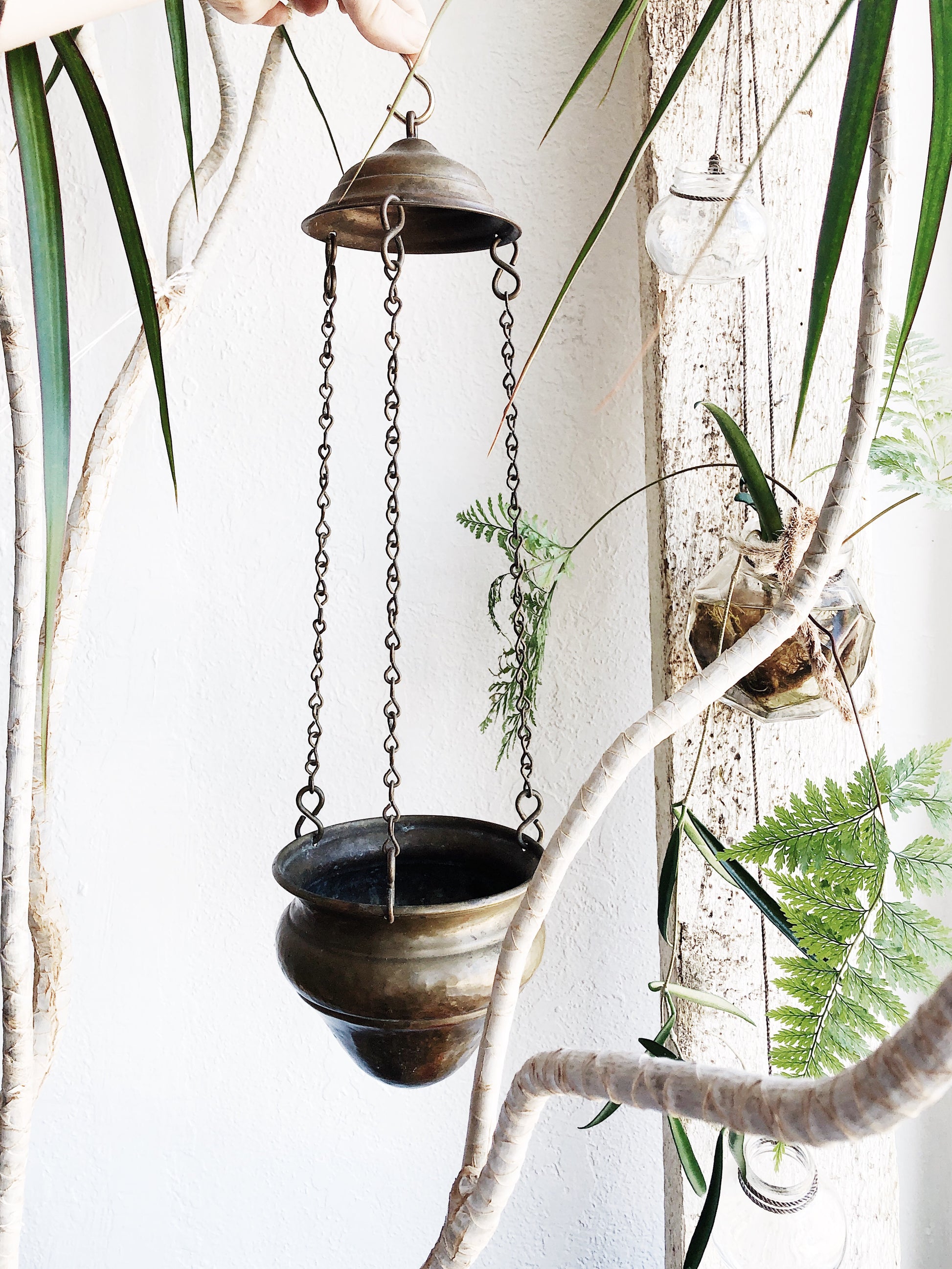 brass plant hanger Vintage Brass Plant Hanger – Maven Collective