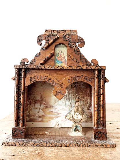 Antique Wood Shrine
