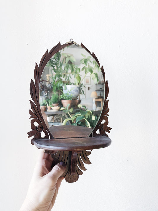 Antique Mirror Shelf