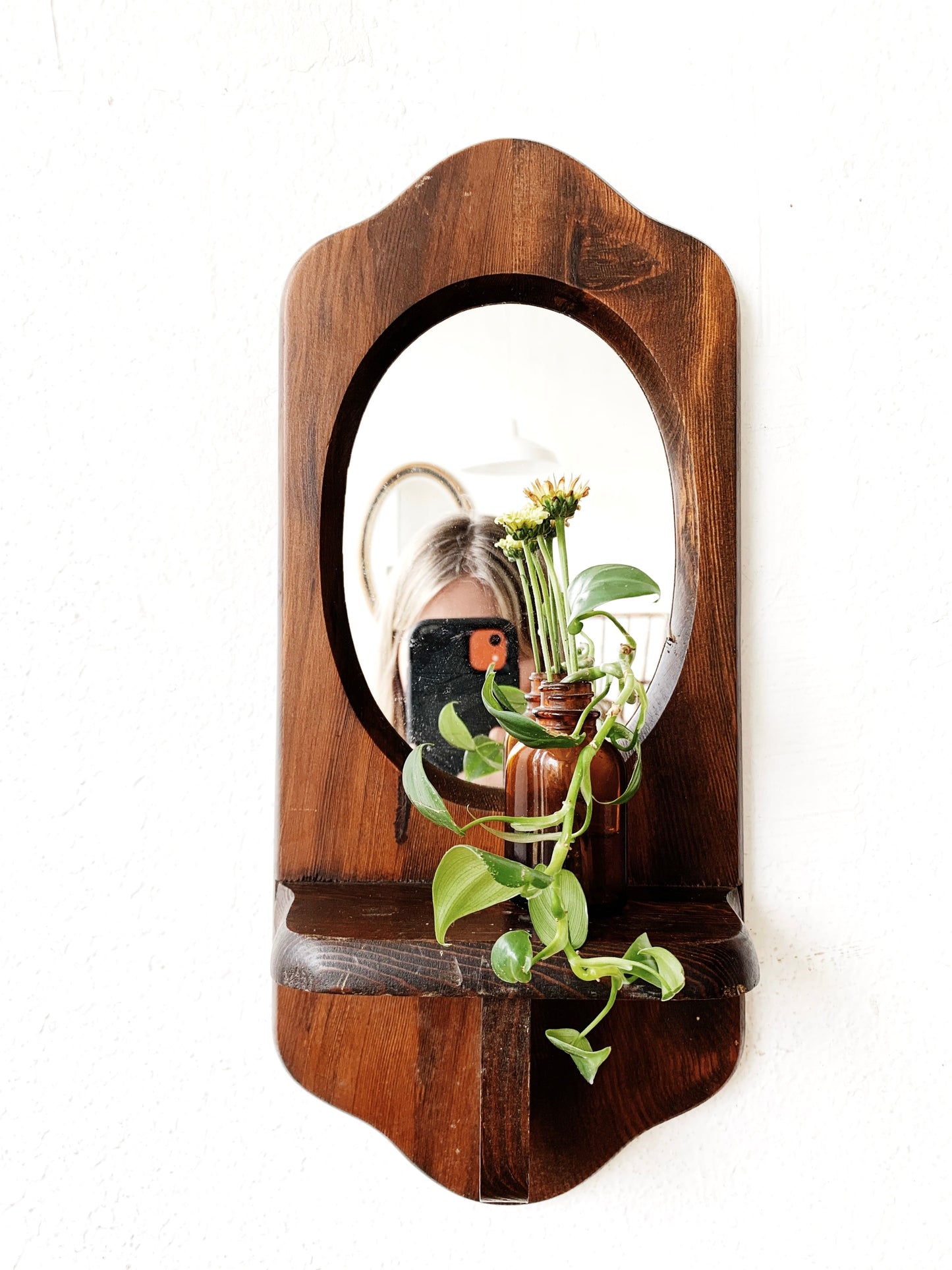 Petite Vintage Mirror Shelf