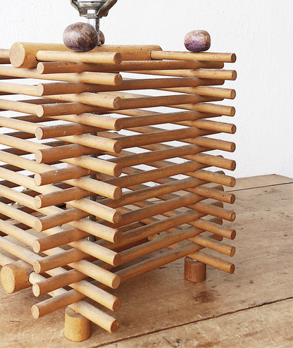 Vintage Tramp Art Lamp