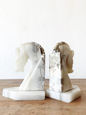 Vintage marble Bookends