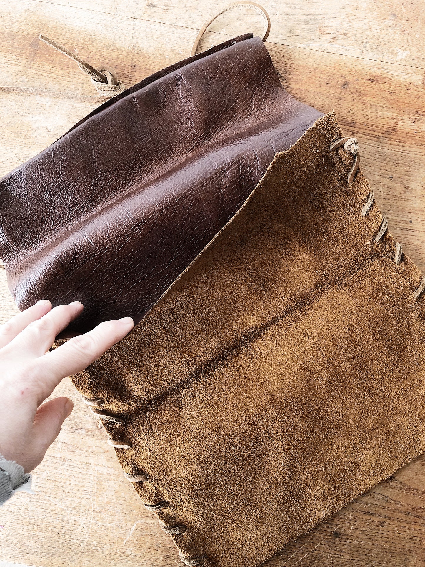 Vintage Suede Pouch