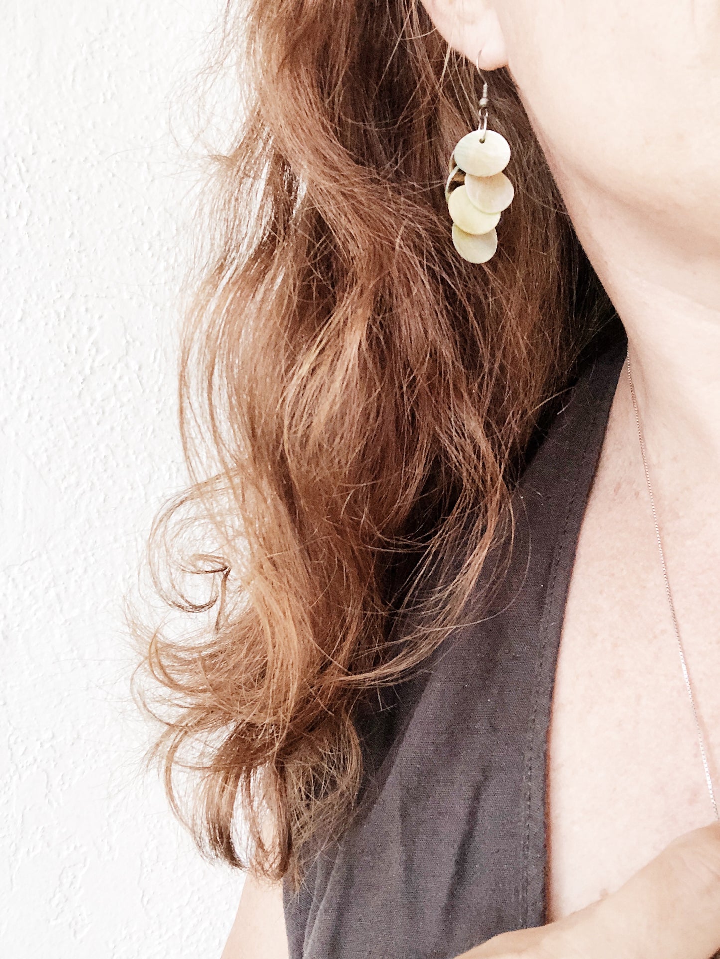 Vintage Abalone Shell Earrings