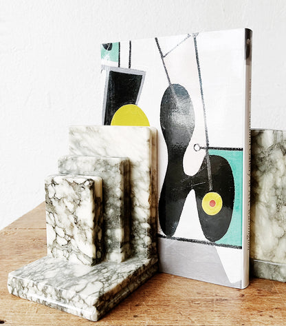 Vintage Marble Bookends
