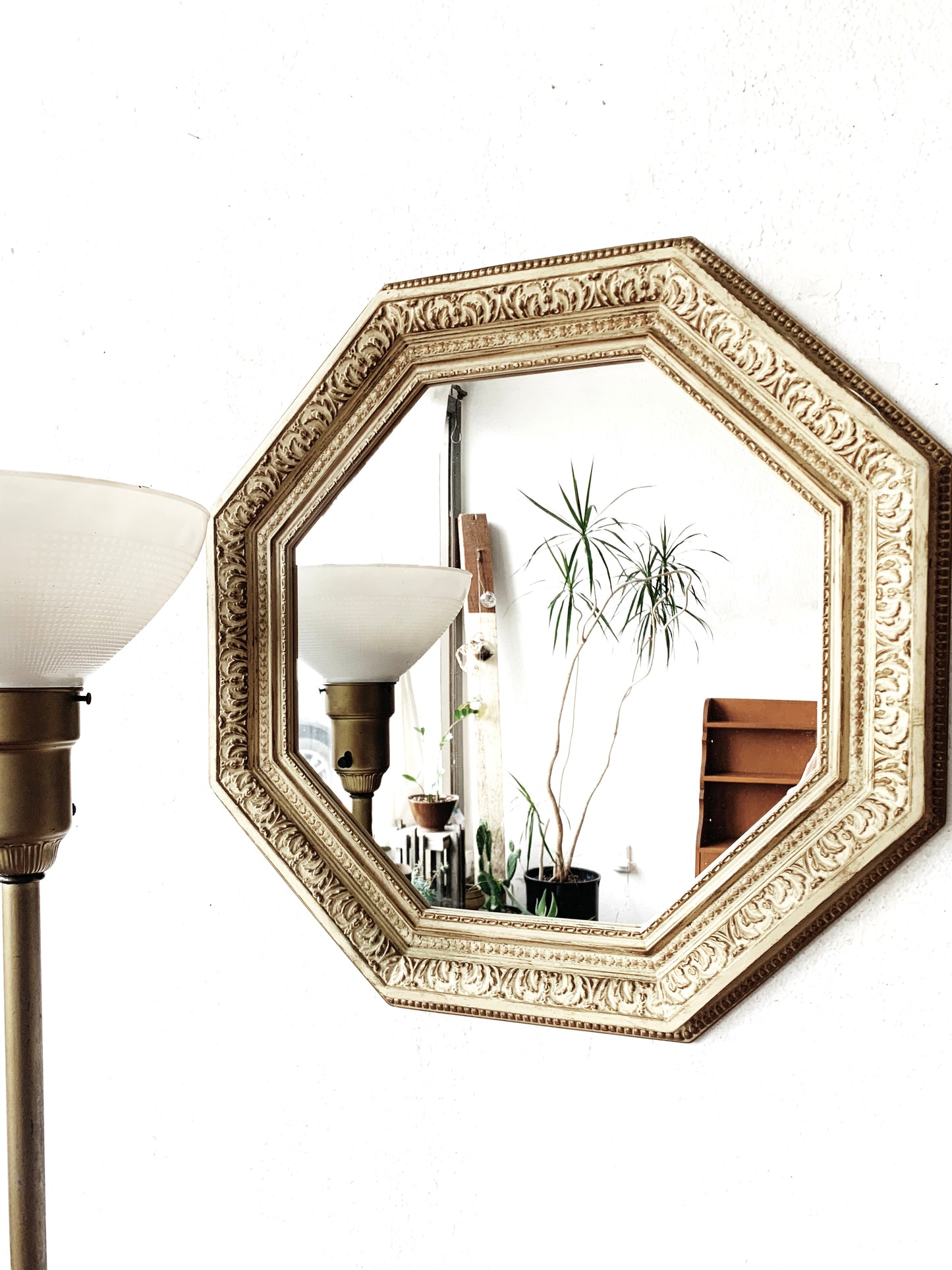 Vintage Octagonal Mirror
