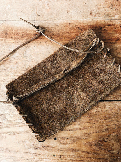 Vintage Suede Pouch