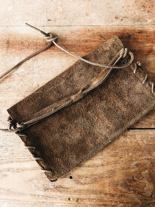 Vintage Suede Pouch