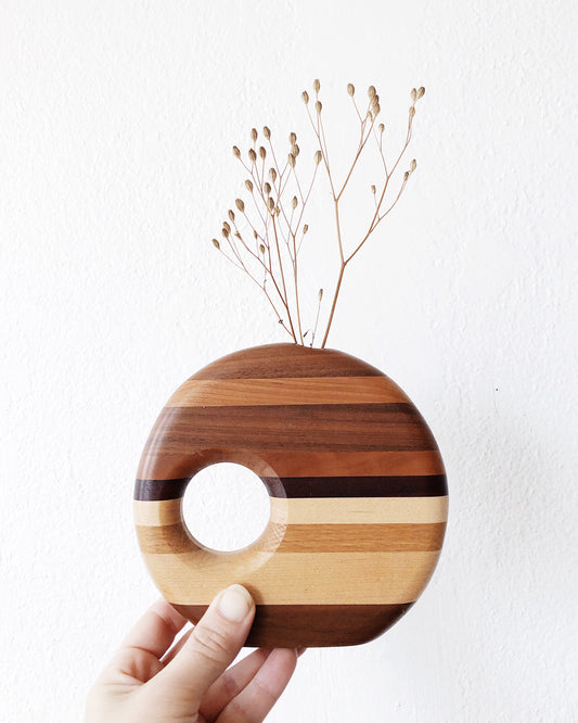 Vintage Wood Weed Vase