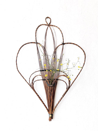 Vintage Grapevine Basket