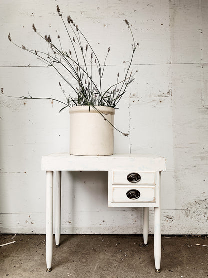 Small Vintage Wood Desk / Side Table