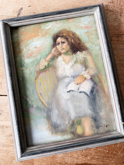 Vintage Original Framed Portrait