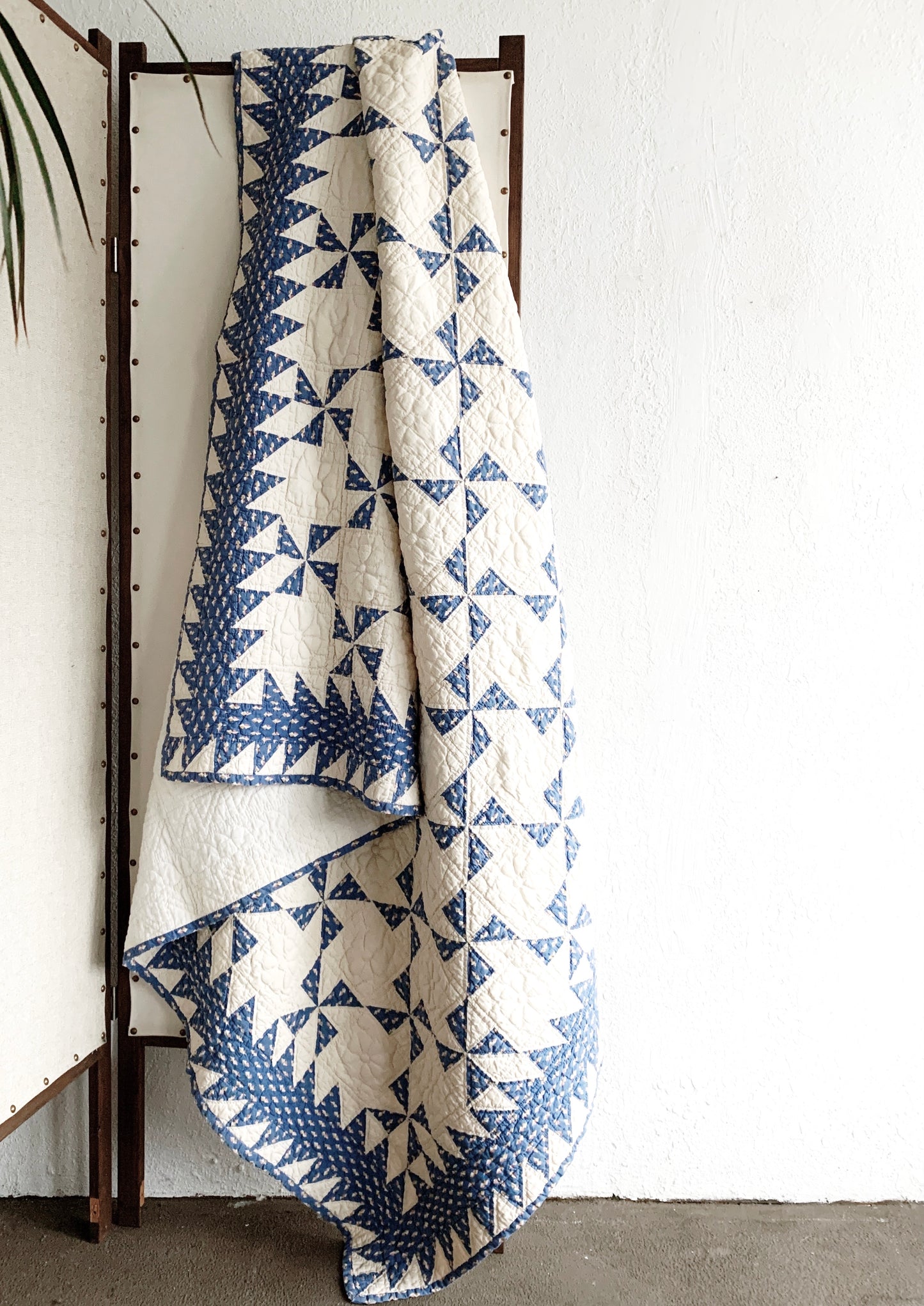 Antique Cotton Pinwheel Quilt