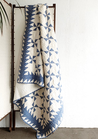 Antique Cotton Pinwheel Quilt