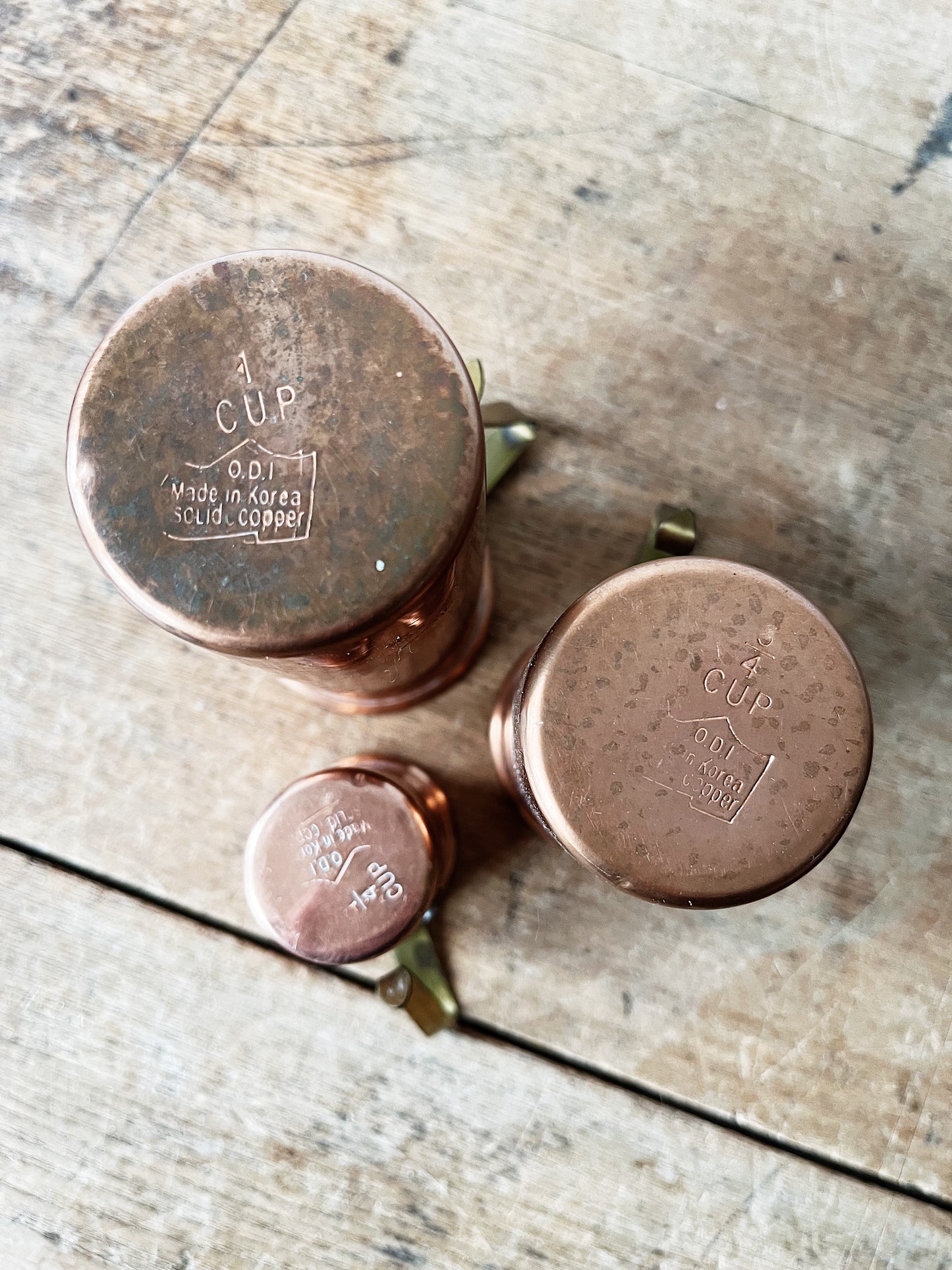 Vintage Copper Measures