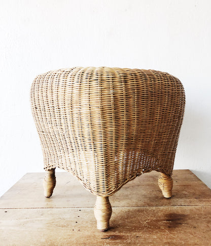 Vintage Wicker Stool
