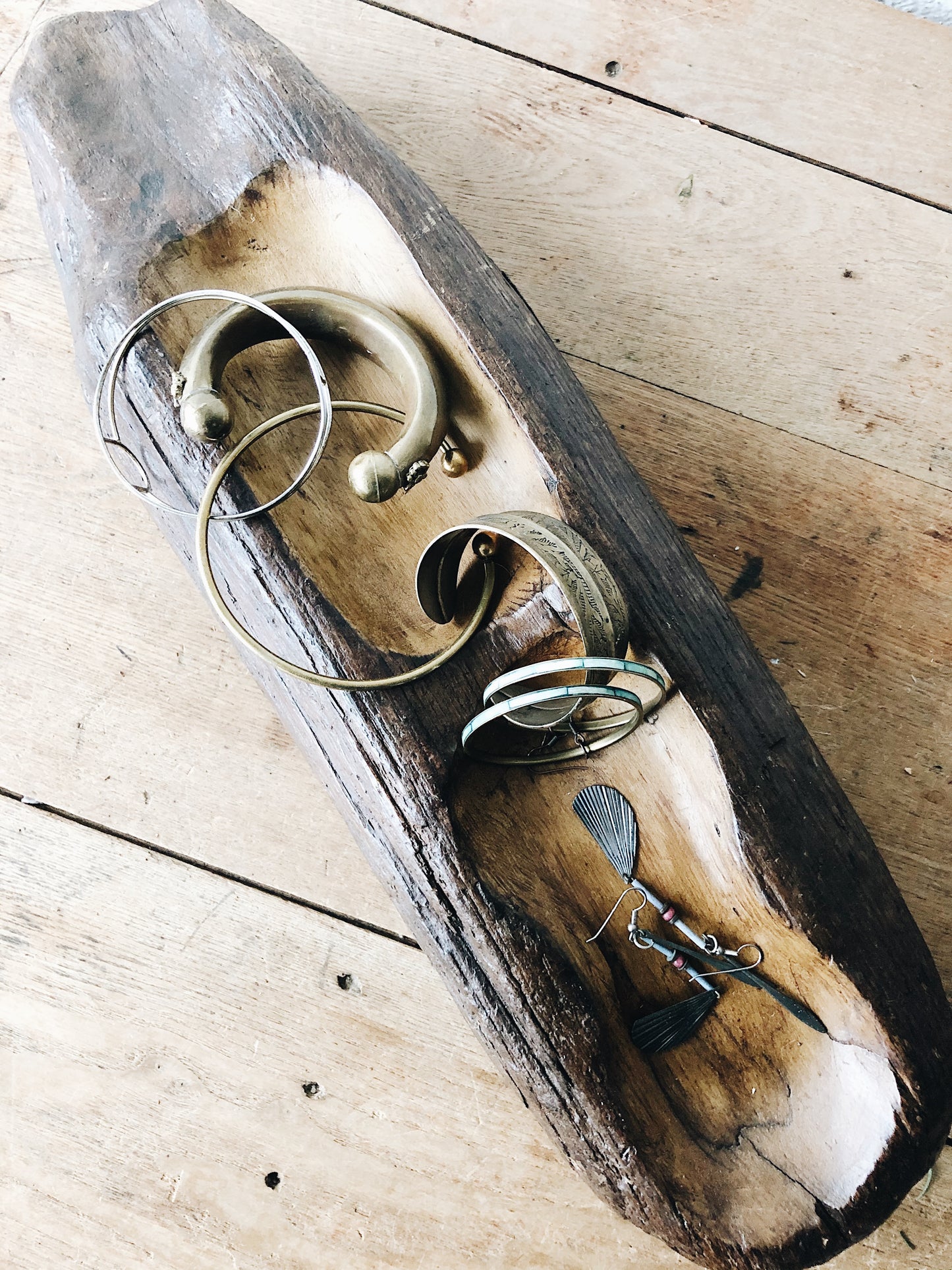 Ceremonial Wood Footed Dish