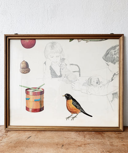 Mid Century Framed Art