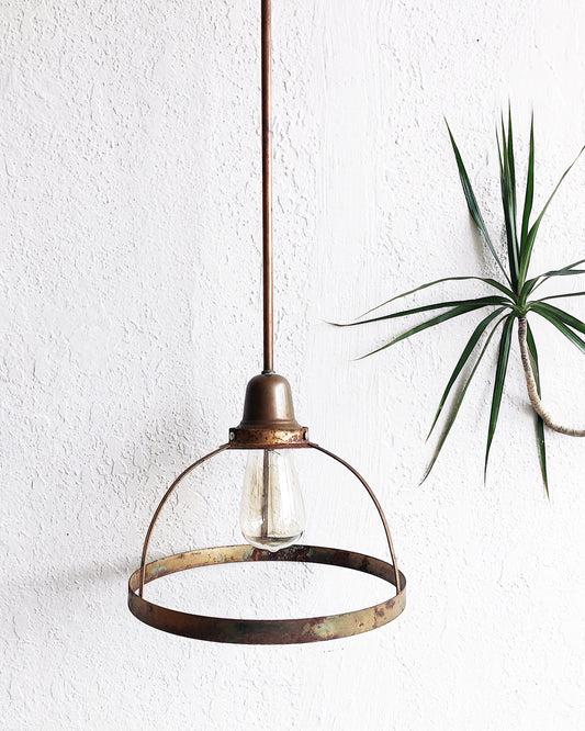 Vintage Copper Pendant Light