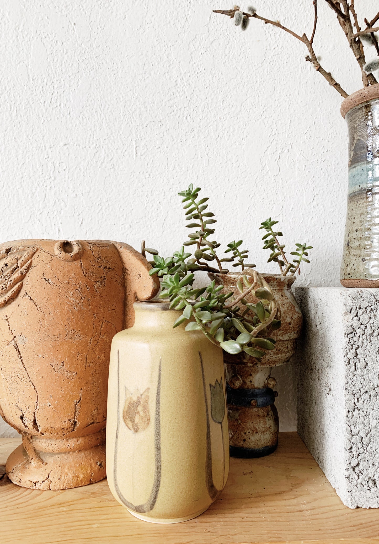 Vintage Art and Crafts Pottery Vase