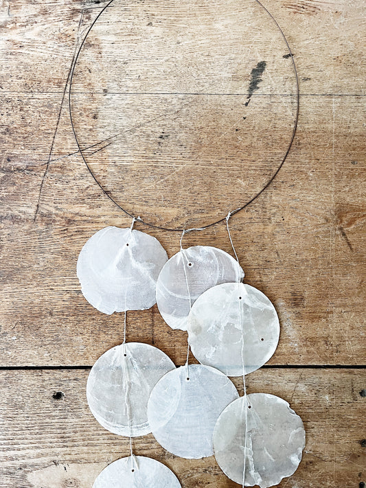 Vintage Capiz Shell Windchime