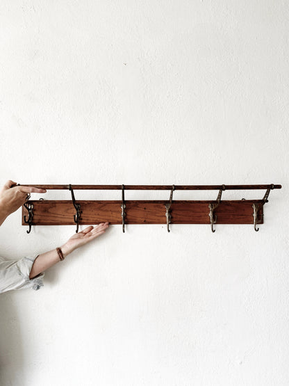 Large Antique Coat Rack