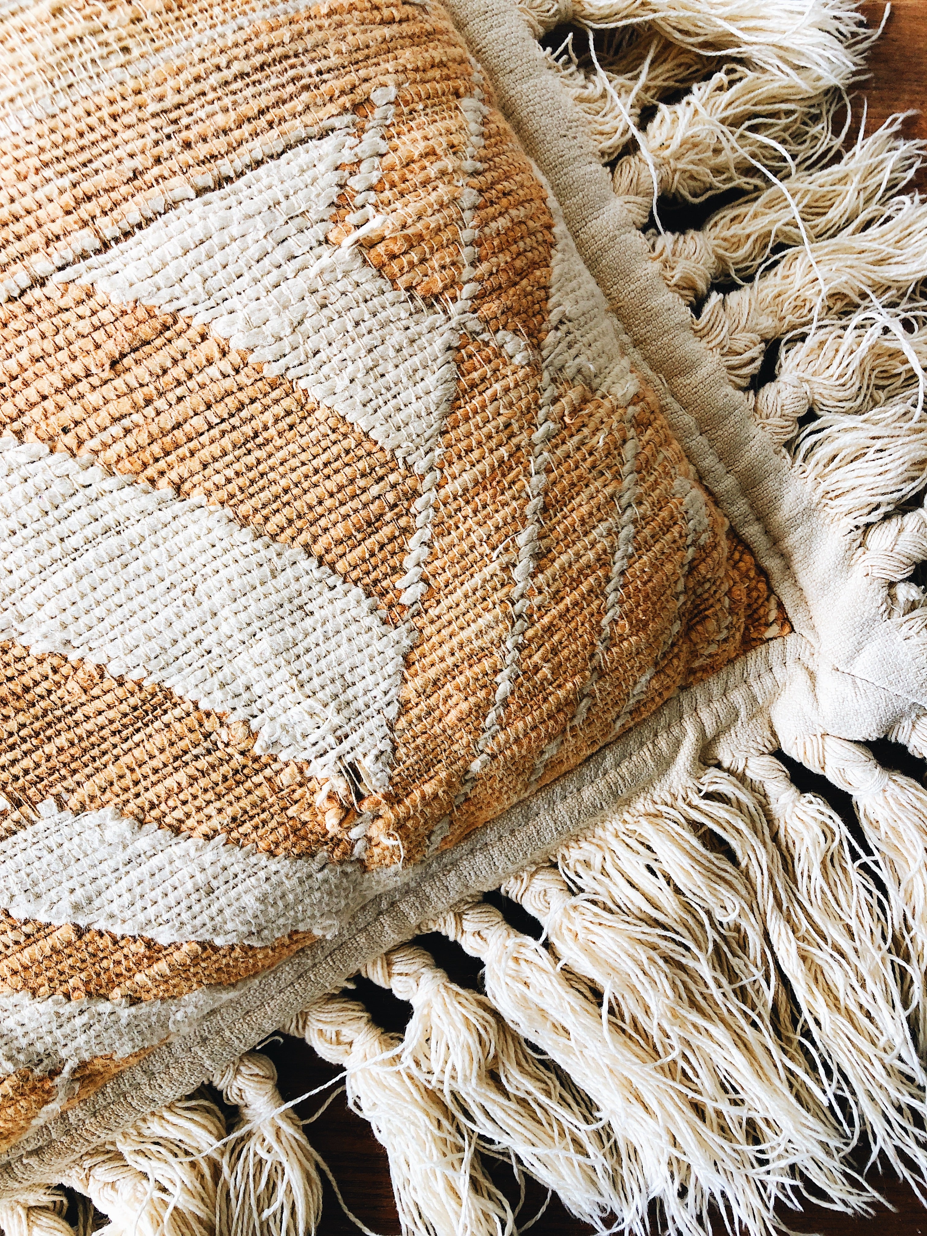 Vintage Indian Cotton Cushion - Thumbnail 4