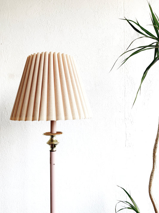 Vintage Pink Enamel Floor Lamp