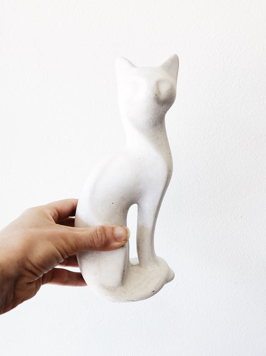 Vintage Mid Century Stoneware Cat